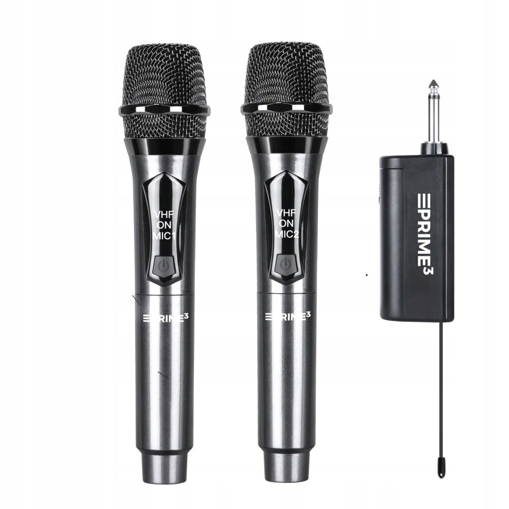 Podwójny Bezprzewodowy Mikrofon VHF Prime3 AWM22DB