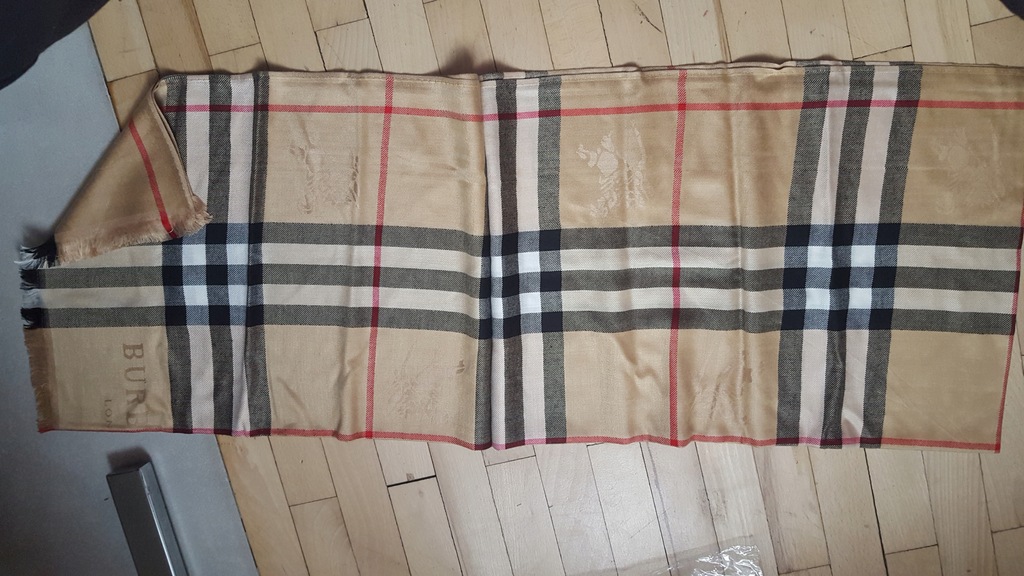 Burberry London szal chusta kaszmir nowa