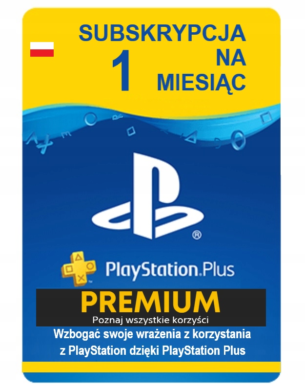 Sony PlayStation Plus Premium Subskrypcja na 1 miesiąc KOD/Voucher