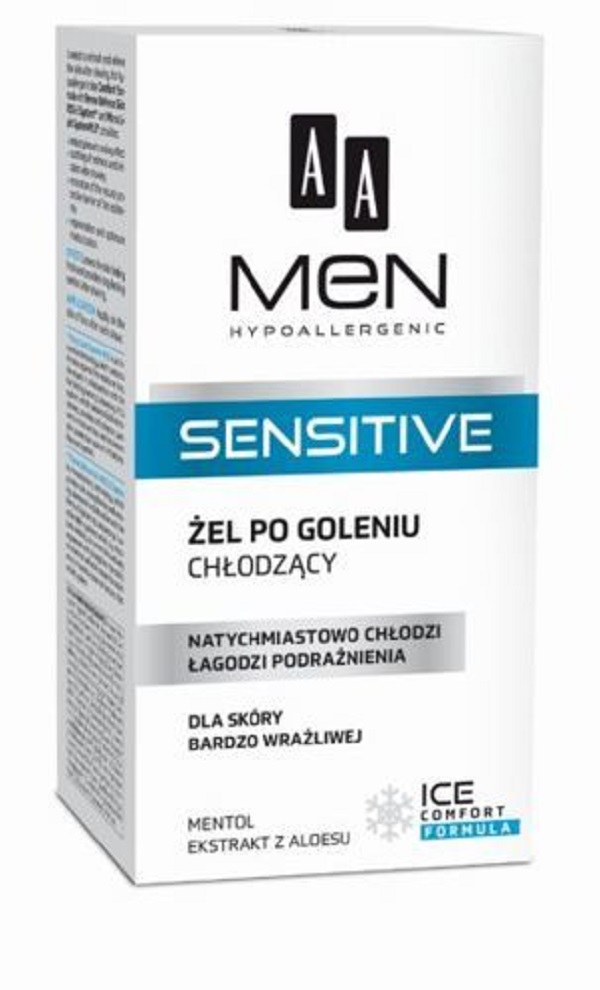 AA Men Sensitive Cooling After Shave Gel chłodzący