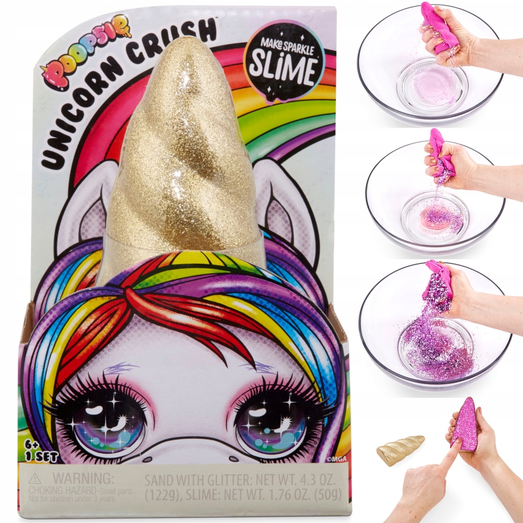 Slime MGA Poopsie Unicorn Crush Róg jednorożca