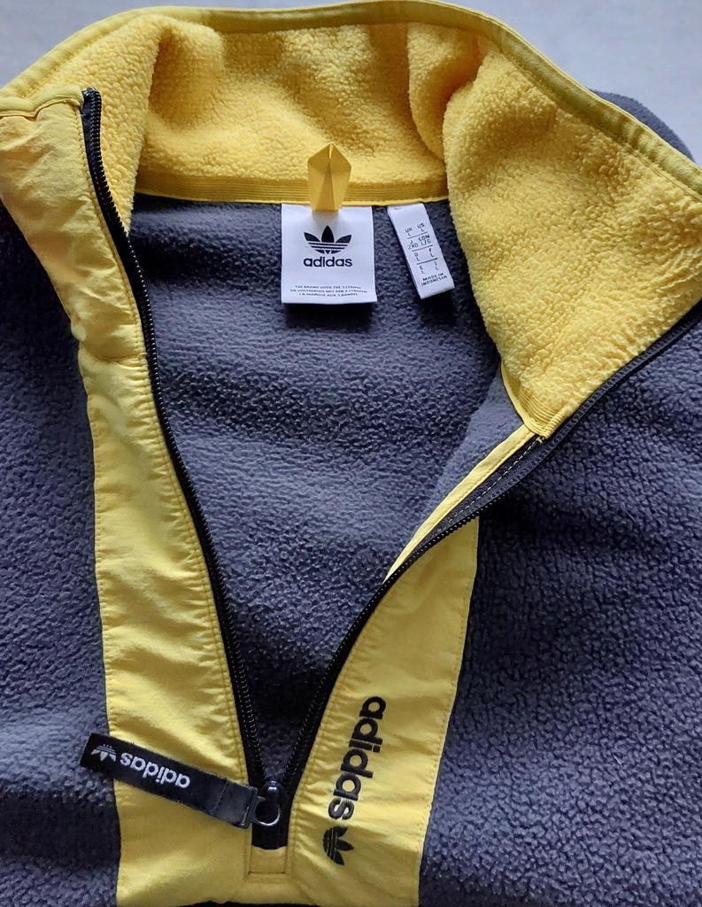 Adidas bluza polarowa gruba r. L vintage duża