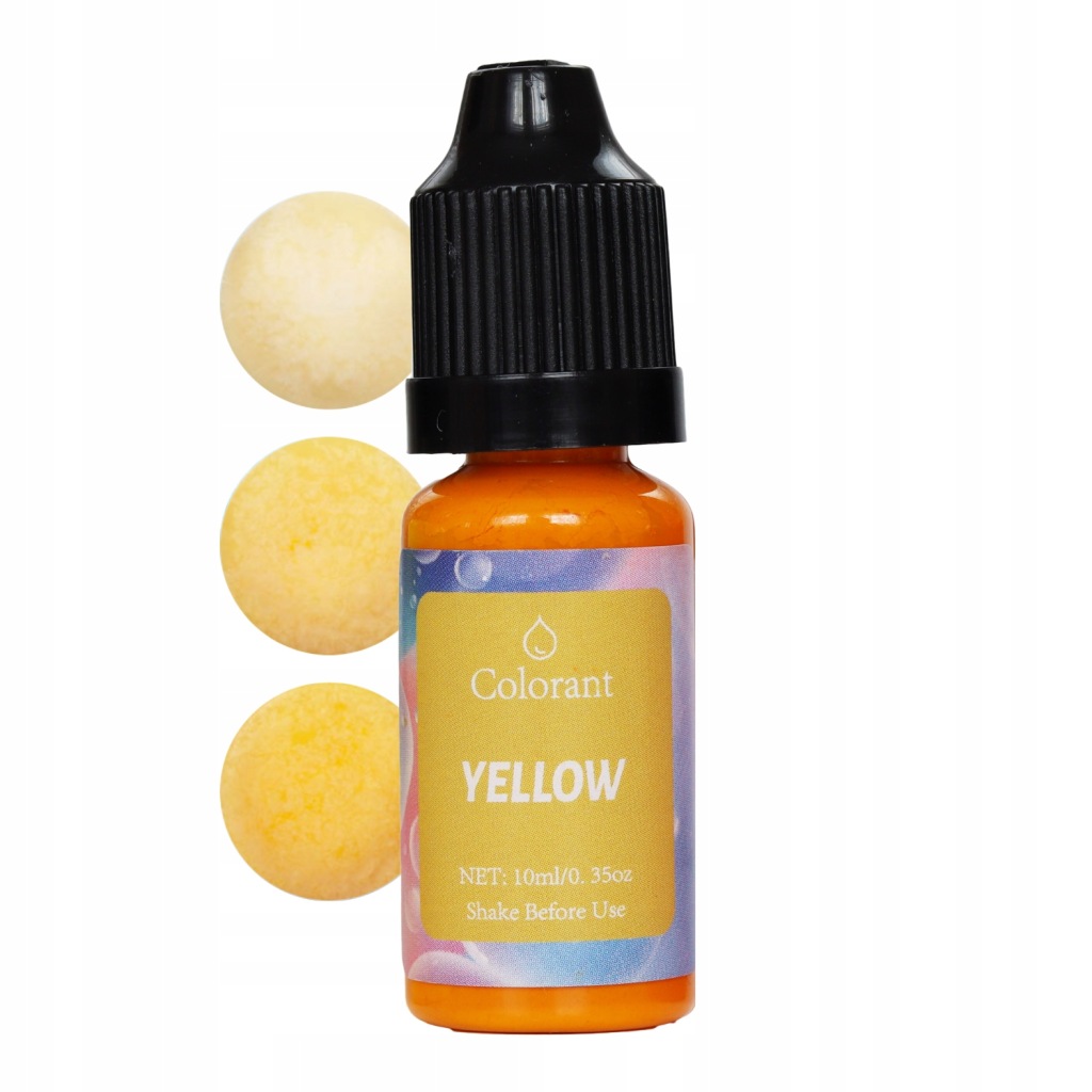 Barwnik W Płynie Do Świec Wosku Parafiny Ciekły Żółty YELLOW 10ml