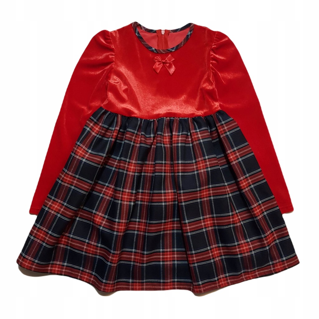 Купить Элегантное КРАСНОЕ платье в клетку, праздничный бархат.: отзывы ...