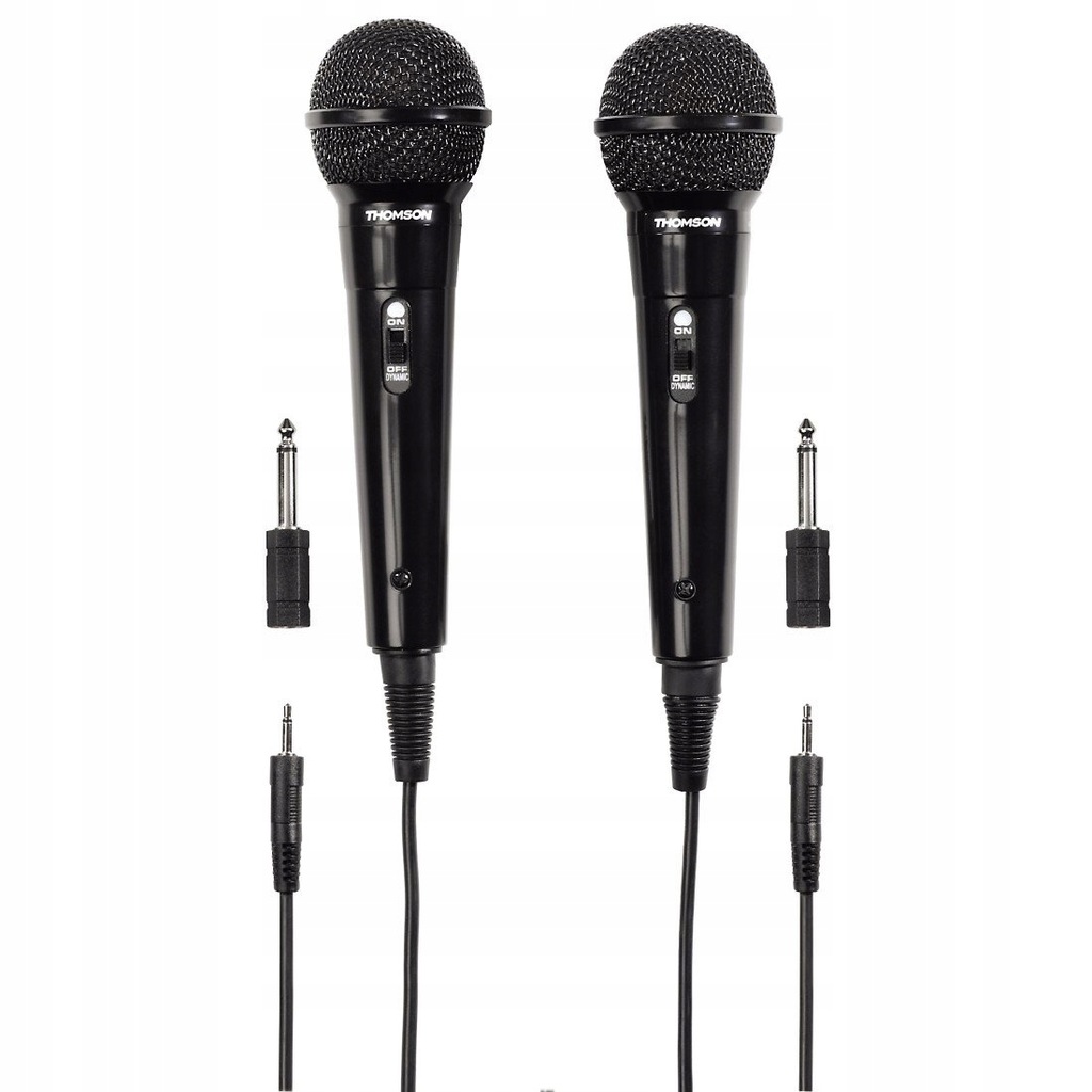 Thomson M135D 2x Dynamiczny mikrofon czarny