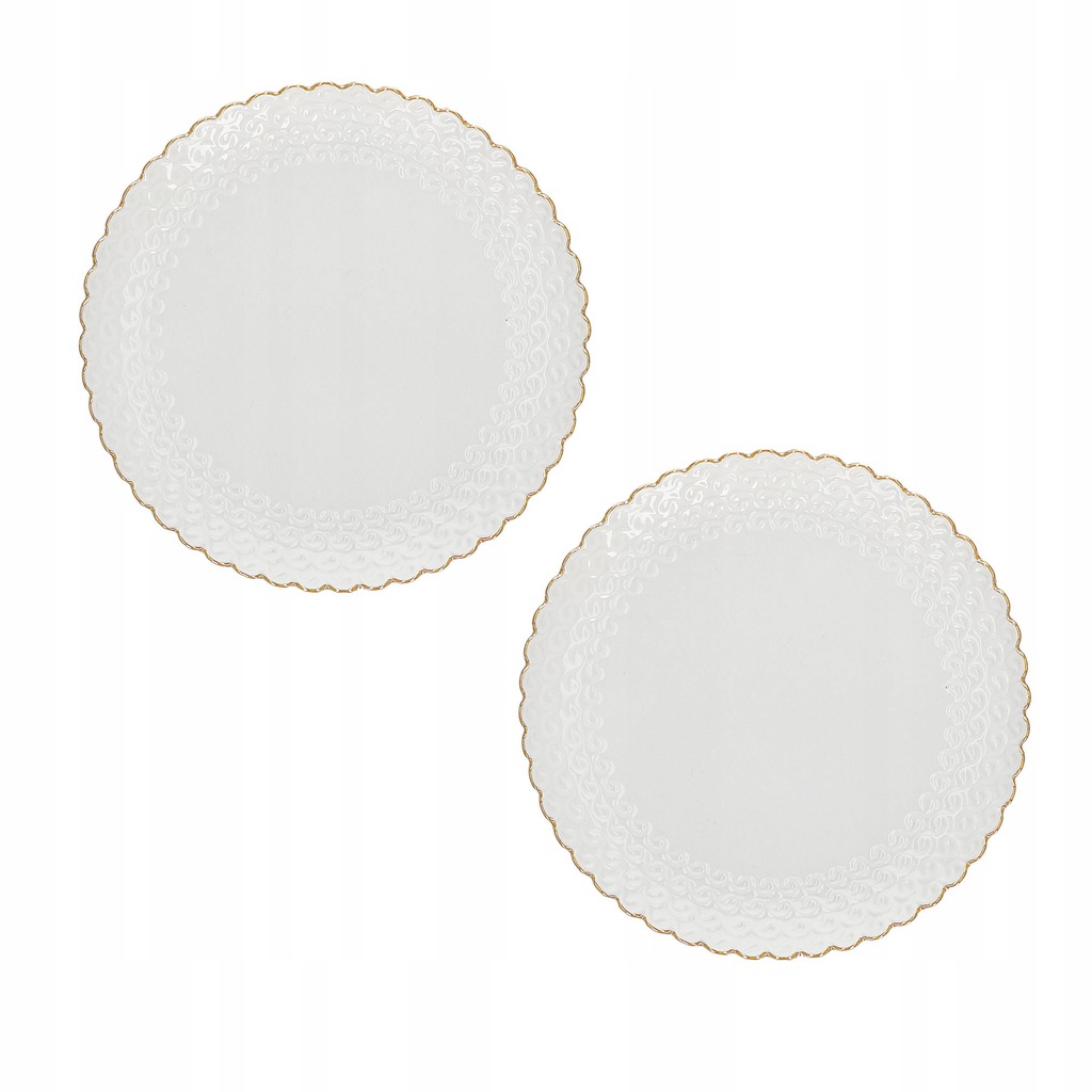 Zestaw 2 talerzyków do ciasta Momenti Oro 18 cm