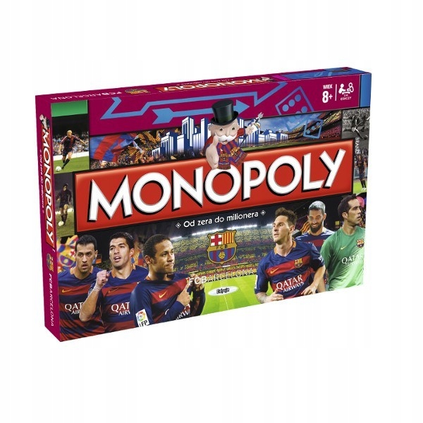 MONOPOLY FC BARCELONA GRA RODZINNA PLANSZOWA