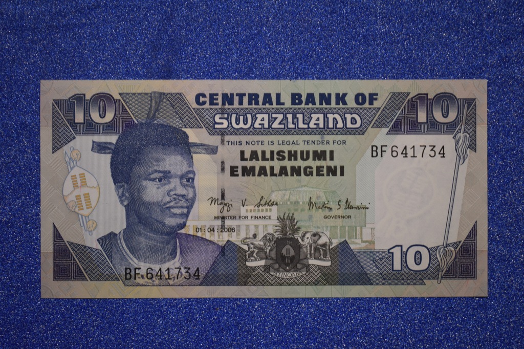 10 EMALANGENI, SWAZILAND, 2006r, UNC