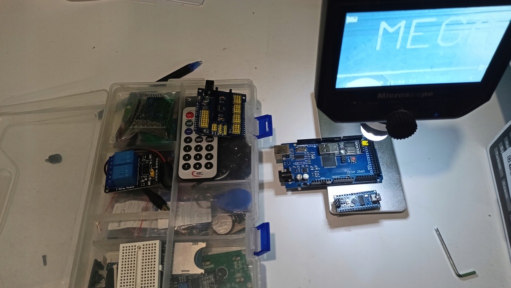 Arduino MEGA2560,arduino mini,moduły i mikroskop