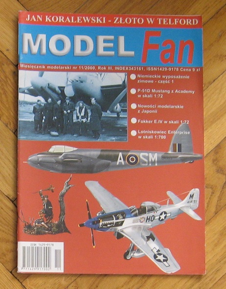 MODEL FAN 11 / 2000 - P-51D Mustang... Fokker E.IV... Lotniskowiec Enterpri