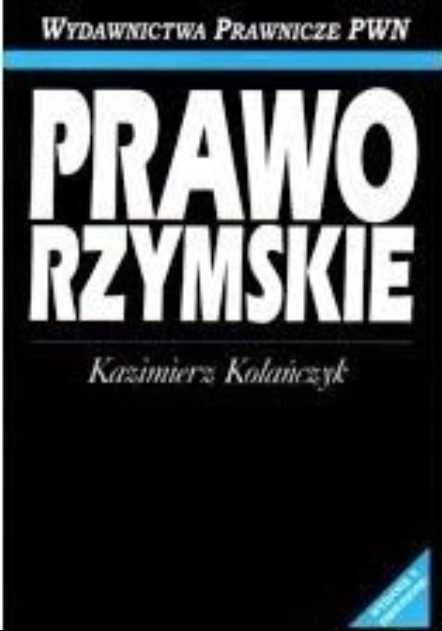 Kazimierz Kolańczyk - Prawo rzymskie