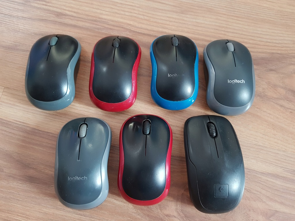 Logitech M185 i M150 7 sztuk bez odbiorników