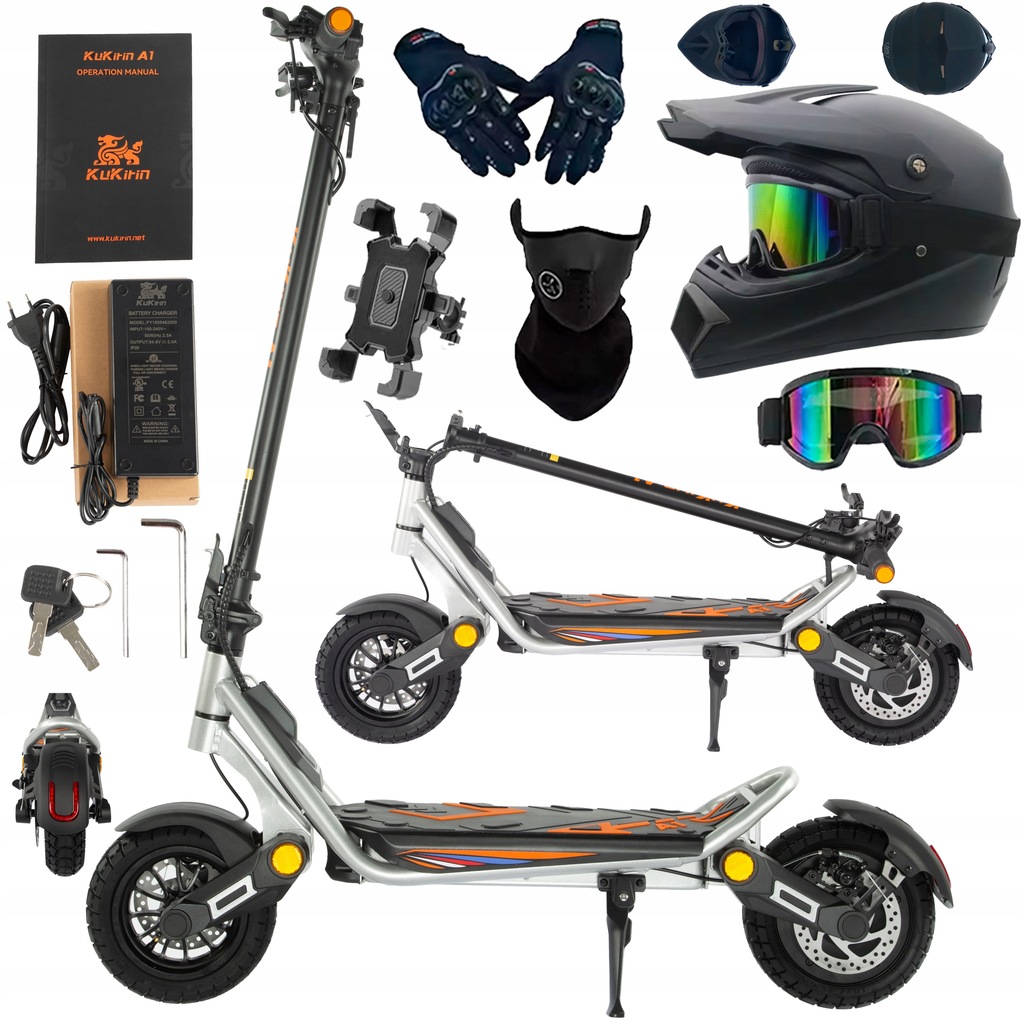 Pojazd Elektryczny Składany Damski/Męski Kukirin A1 1000W 13Ah 45KM/H 45KM