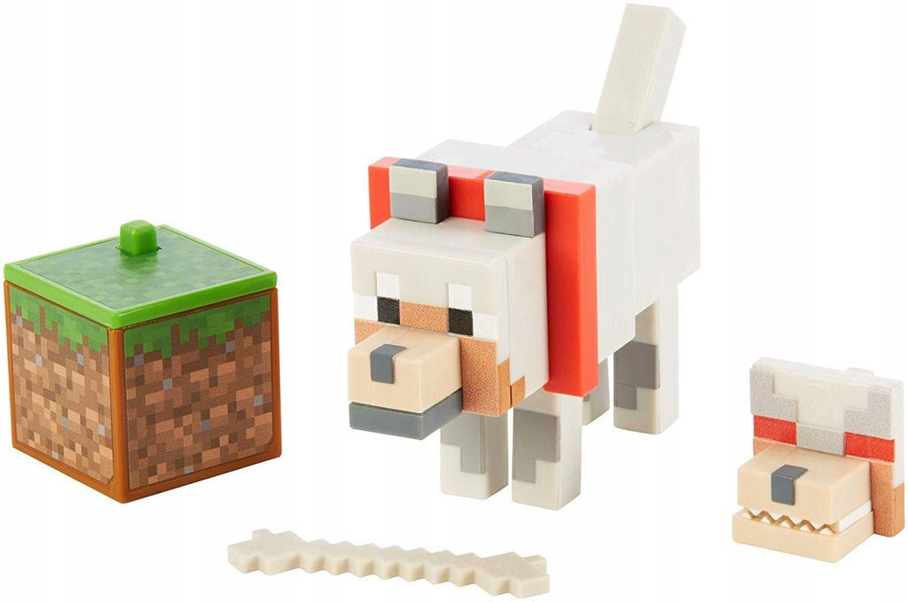 MINECRAFT FIGURKA Z AKCESORIAMI WILK GCC21 MATTEL