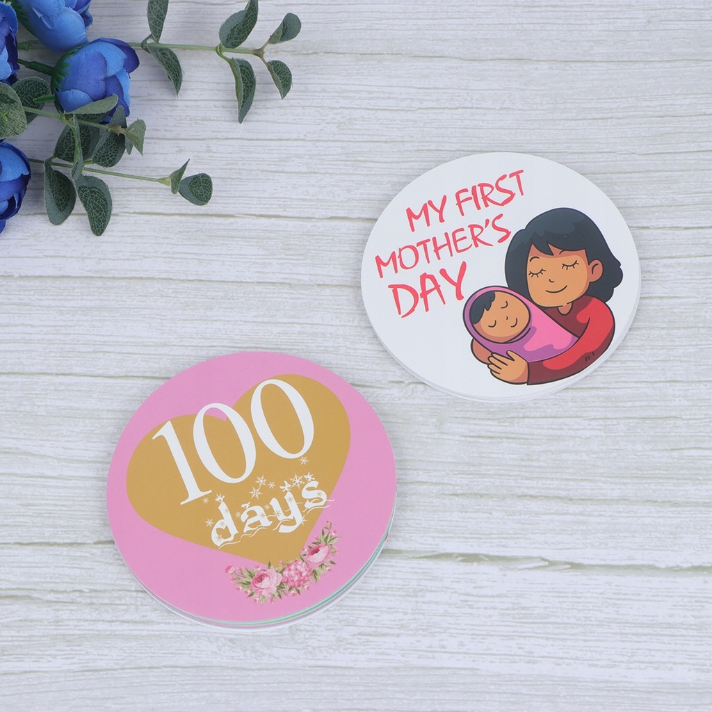 32PCS Cute Design Baby Twelve Monthly Stickers Mil
