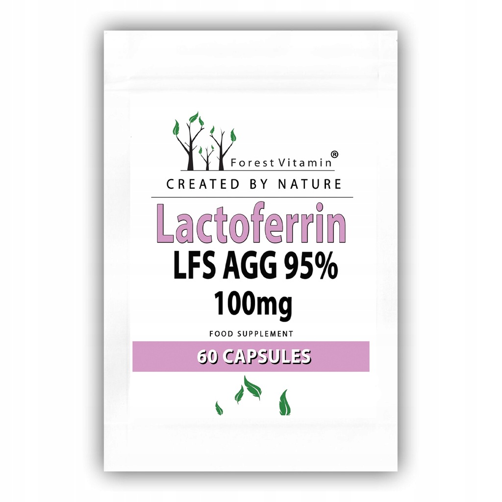 LAKTOFERYNA Lactoferrin LFS AGG 95% 100mg 60kaps