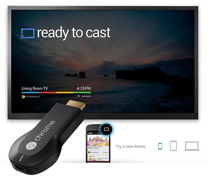 Купить GOOGLE Chromecast 1 SMART TV STREAM Wi-Fi HDMI: отзывы, фото, характеристики в интерне-магазине Aredi.ru