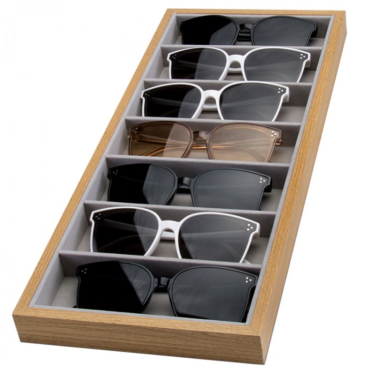Szkatułka 7 przegródek na okulary lub akcesoria PD
