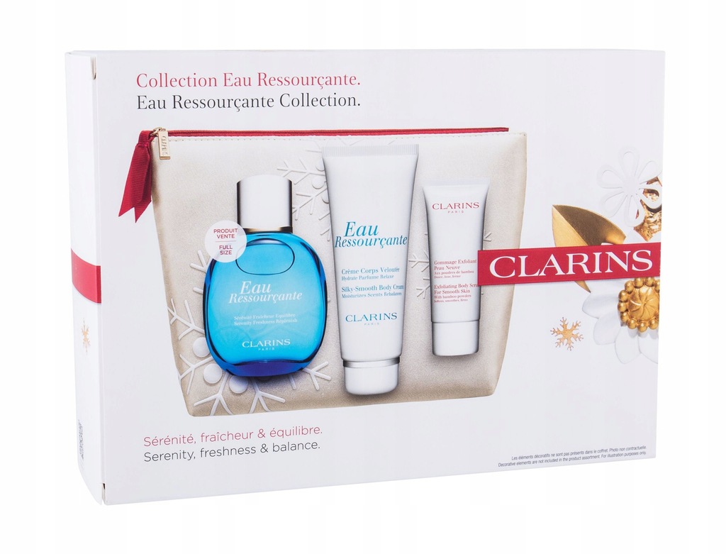 Clarins Eau Ressourcante Zestaw 100ml+100+30+kosme