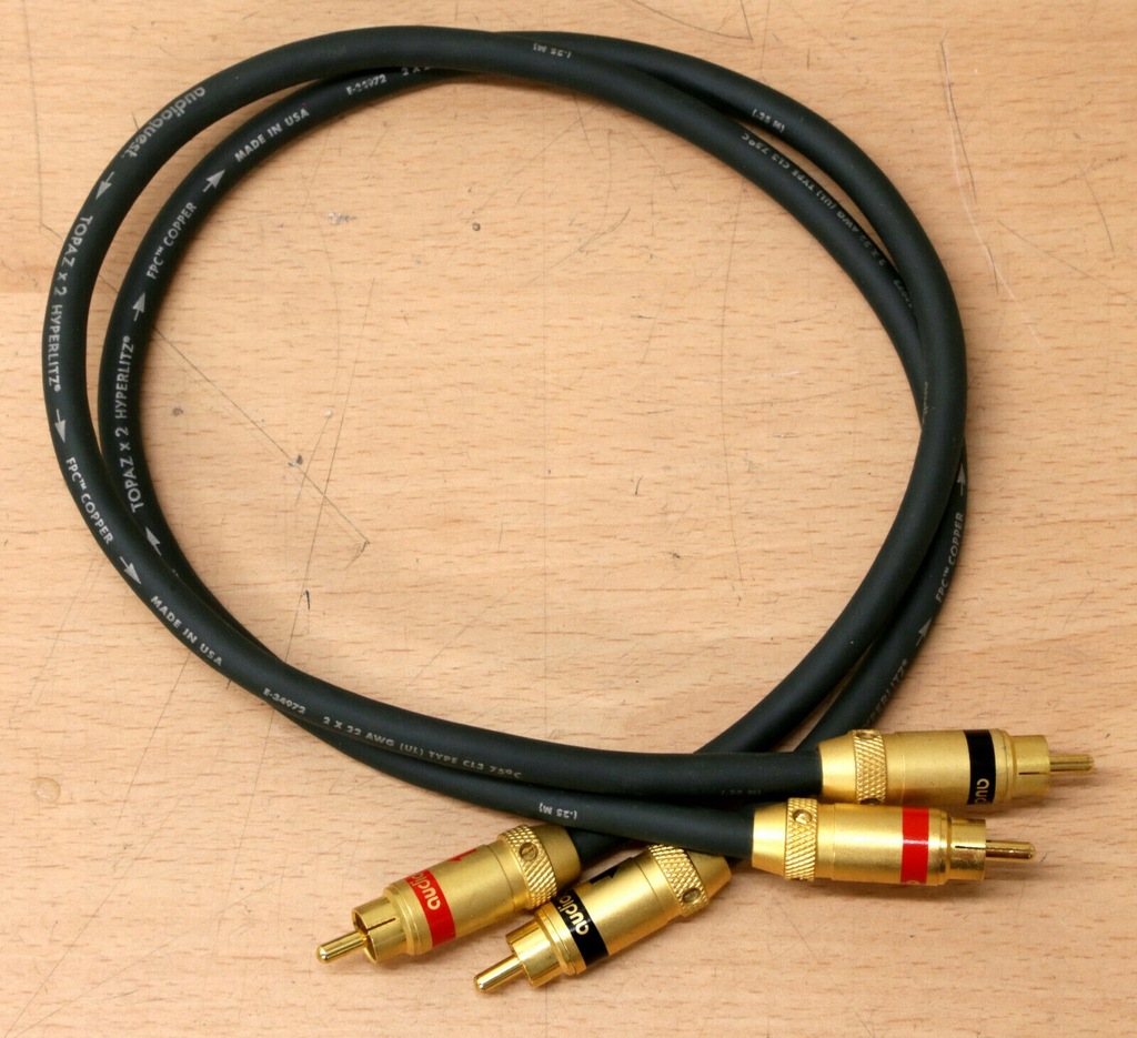 AUDIOQUEST TOPAZ X2 Hyperlitz FPC copper RCA 0,5 m