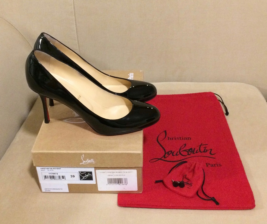 Christian Louboutin SZPILKI Fifetish 8,5cm, r.39