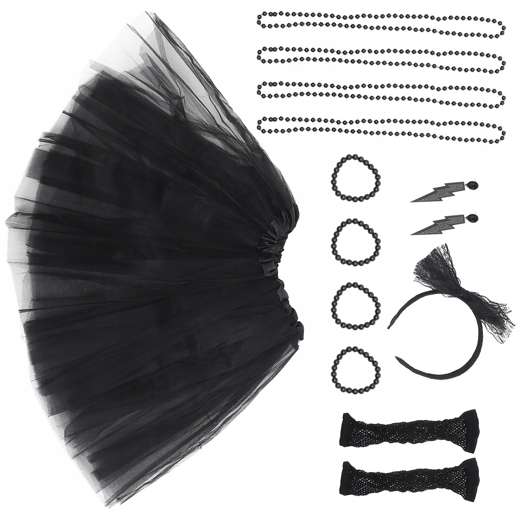 SPÓDNICA HALLOWEENOWA Z LATAMI 80. RETRO