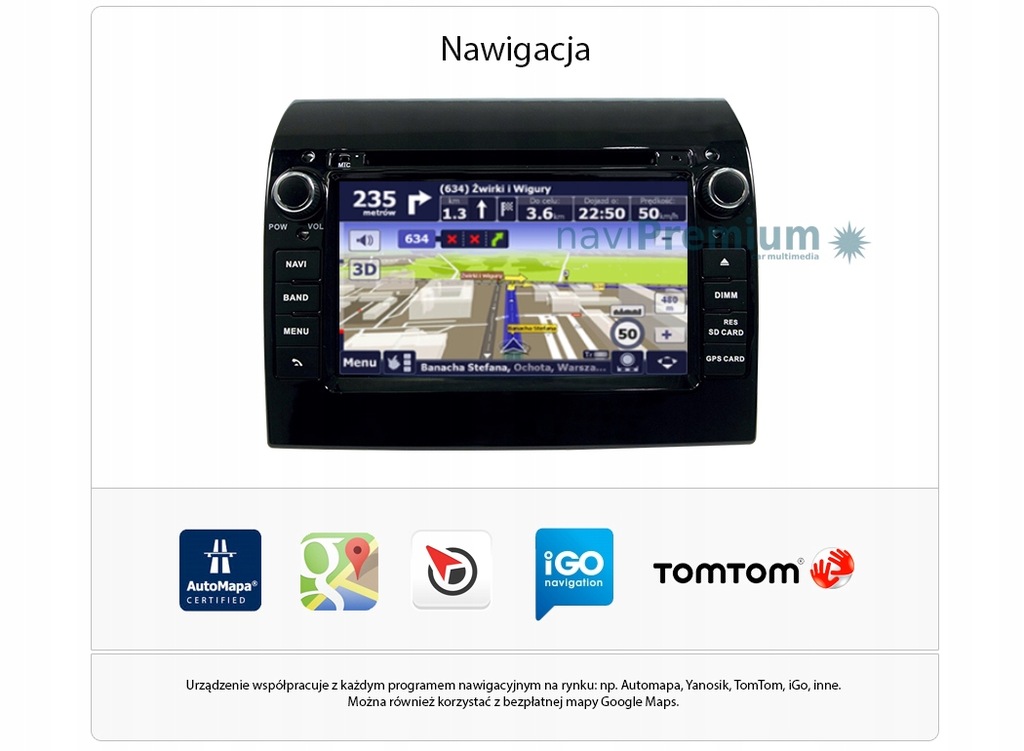 RADIO NAWIGACJA GPS FIAT DUCATO 2010+ ANDROID FV