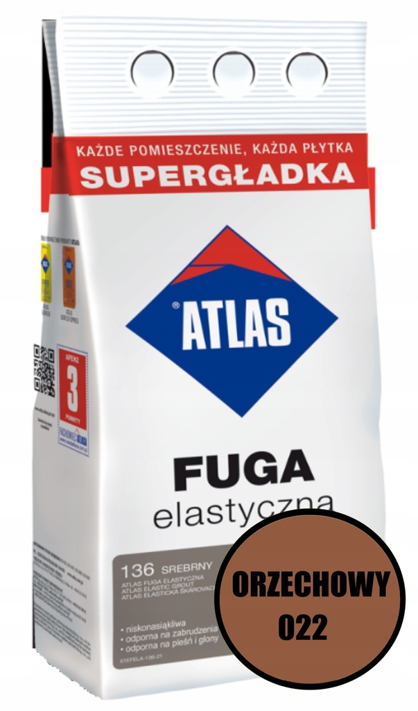 ATLAS FUGA ELASTYCZNA (022 ORZECHOWY) 5 KG