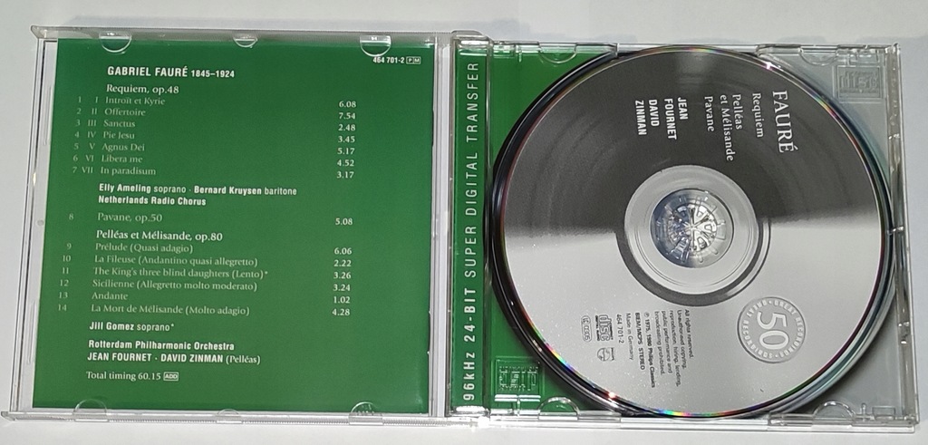 Купить CD Faure Requiem Pavane Pelleas et Melisande: отзывы, фото, характеристики в интерне-магазине Aredi.ru