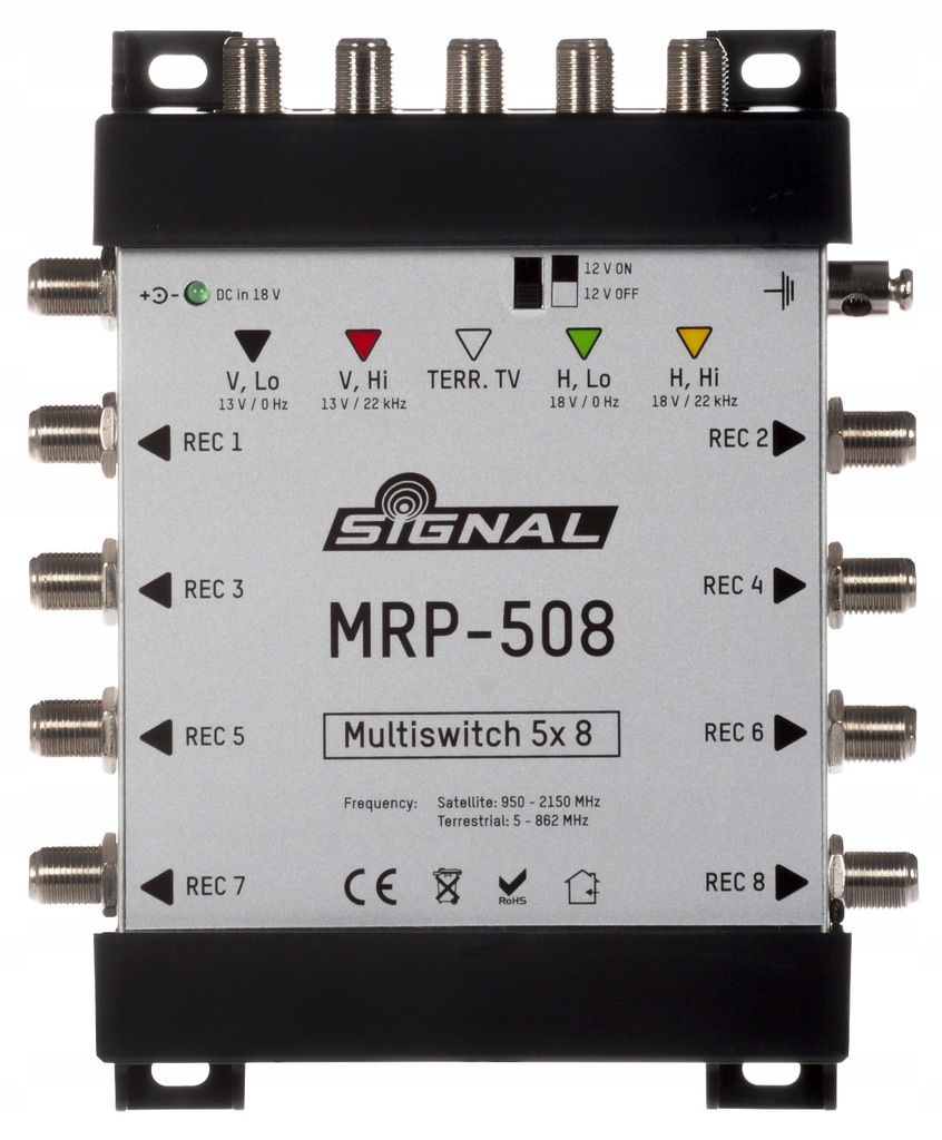 MRP-508 Multiswitch Signal 5/8 z pasywnym torem TV