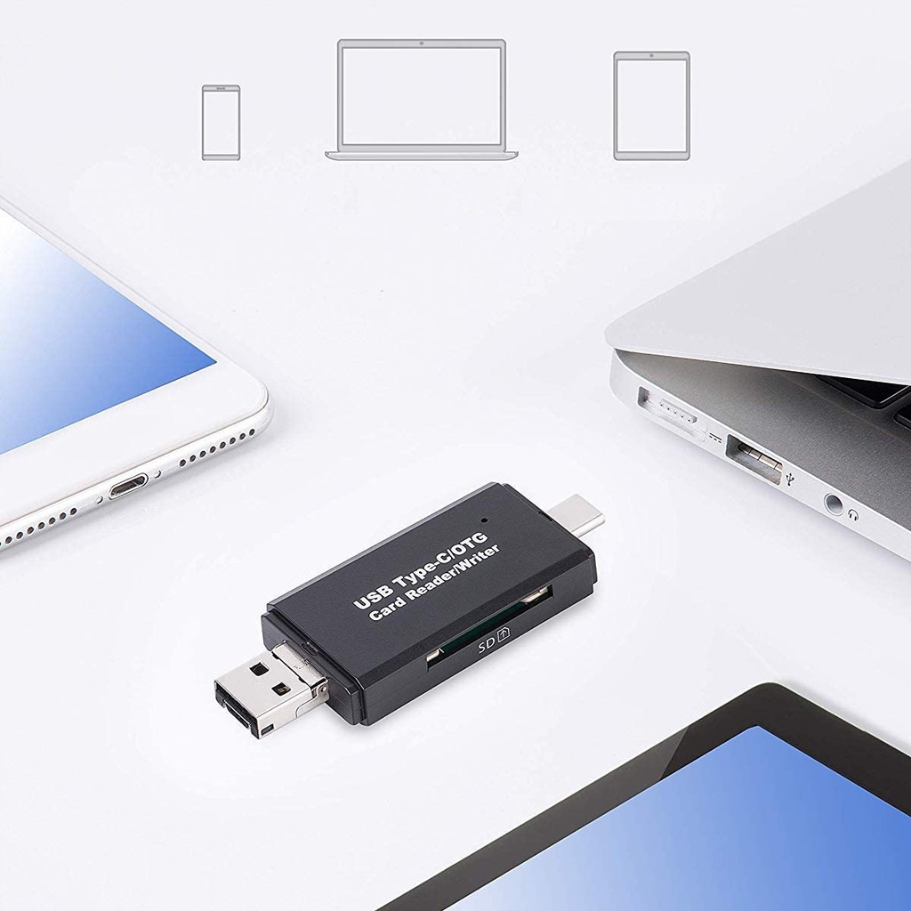 Купить Устройство чтения карт памяти SD MicroSD 5 в 1 USB TYPE-C MicroUSB OTG: отзывы, фото, характеристики в интерне-магазине Aredi.ru