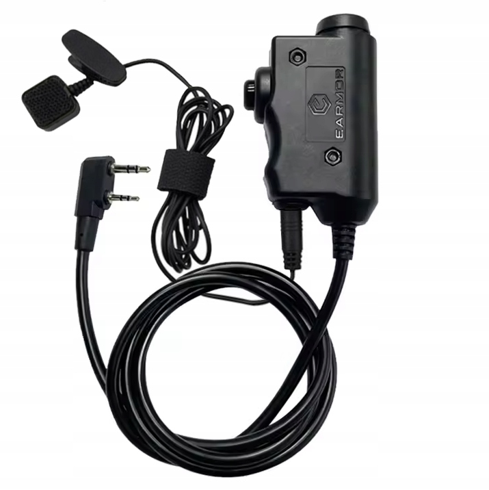 Adapter Earmor M52 do M32 U94 PTT Baofeng wtyczka Kenwood