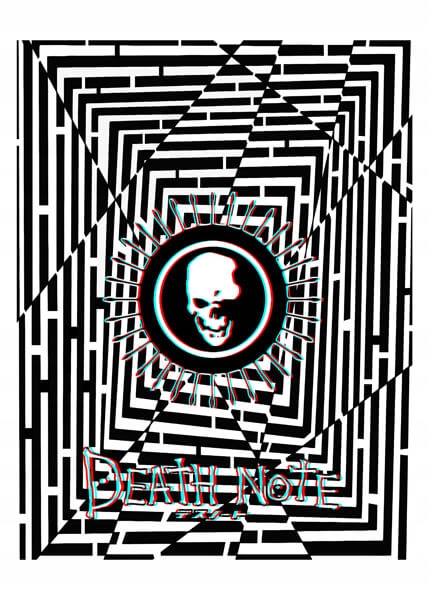 Notatnik śmierci Maze Gaze Death Note - plakat 3D