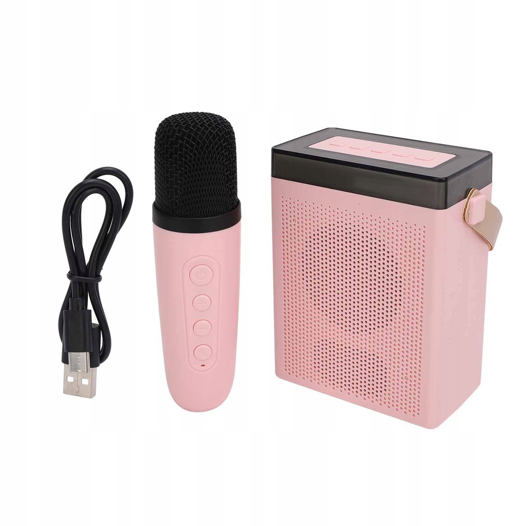 MINI ZESTAW DO KARAOKE MIKROFONY + GŁOŚNIK BEZPRZEWODOWY