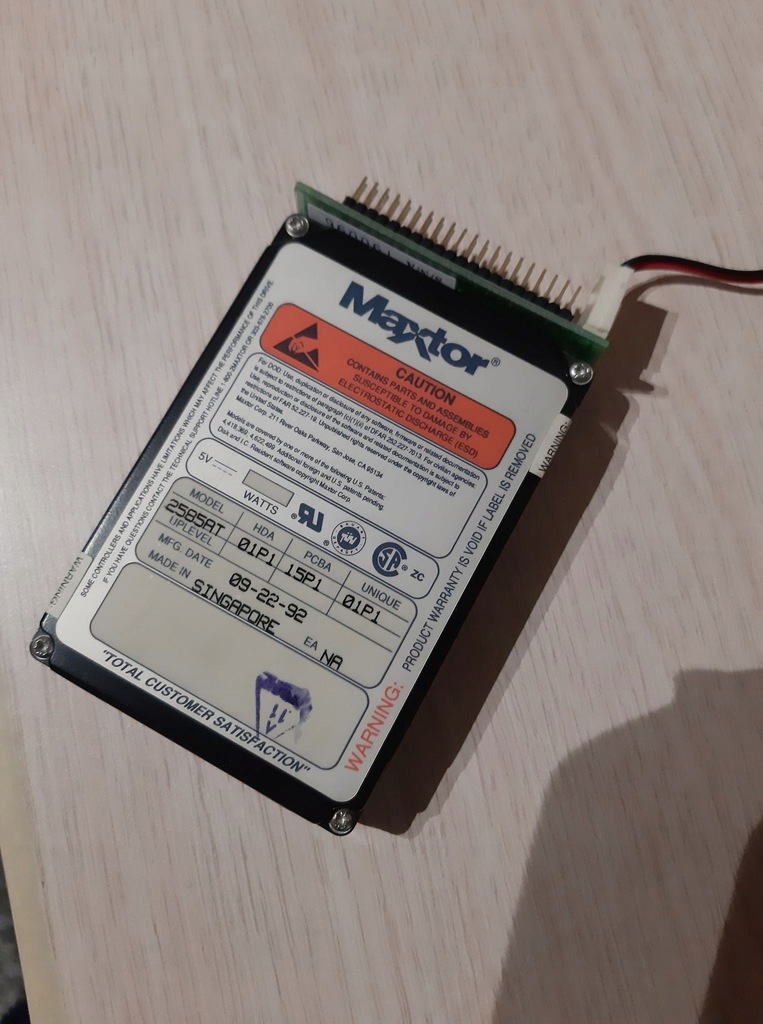 HDD 2.5 cala 80MB Maxtor