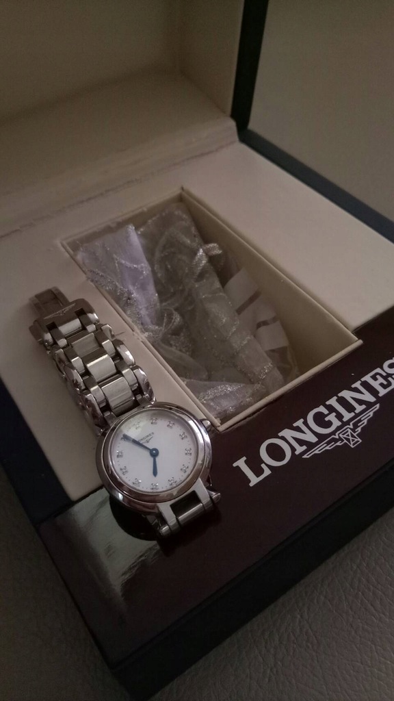 Longines zegarek damski 12 diamentow