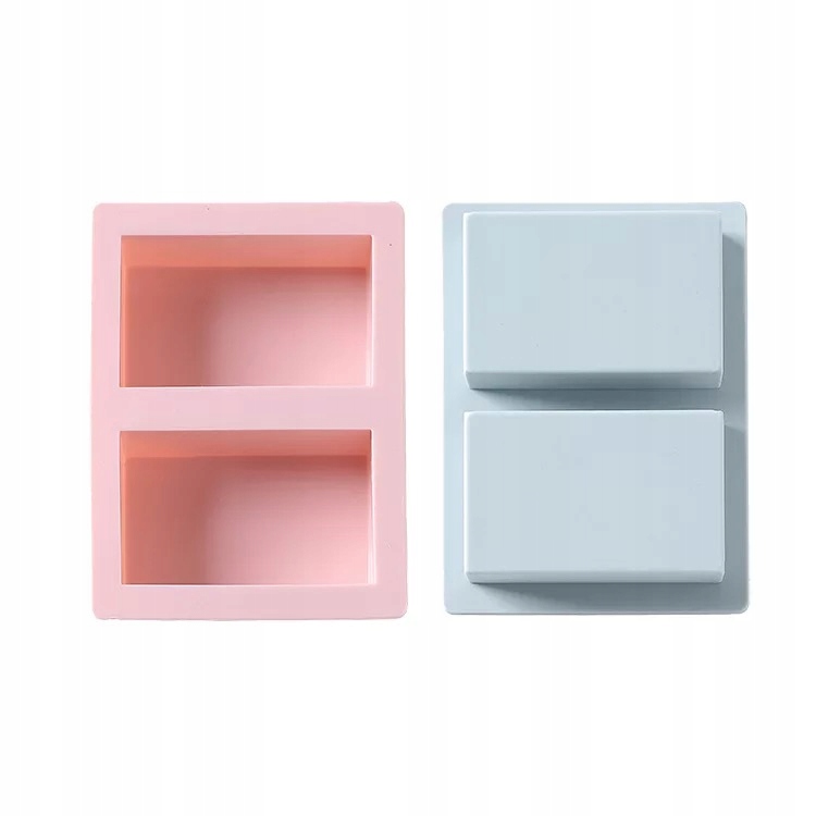 2 sztuki forma sylikonowa diy mydło mydła różowa