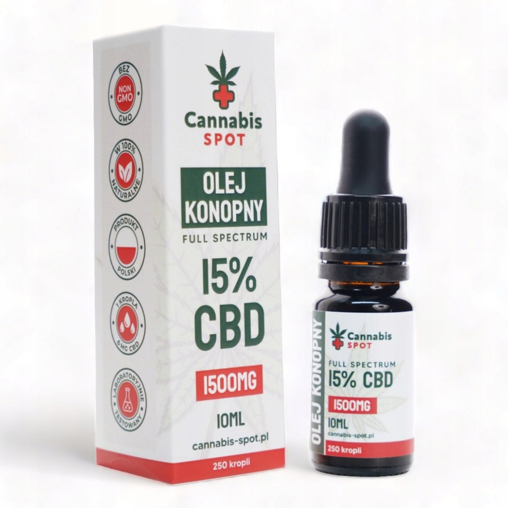 Olejek CBD 15% 1500 mg Full Spectrum Cannabis Spot