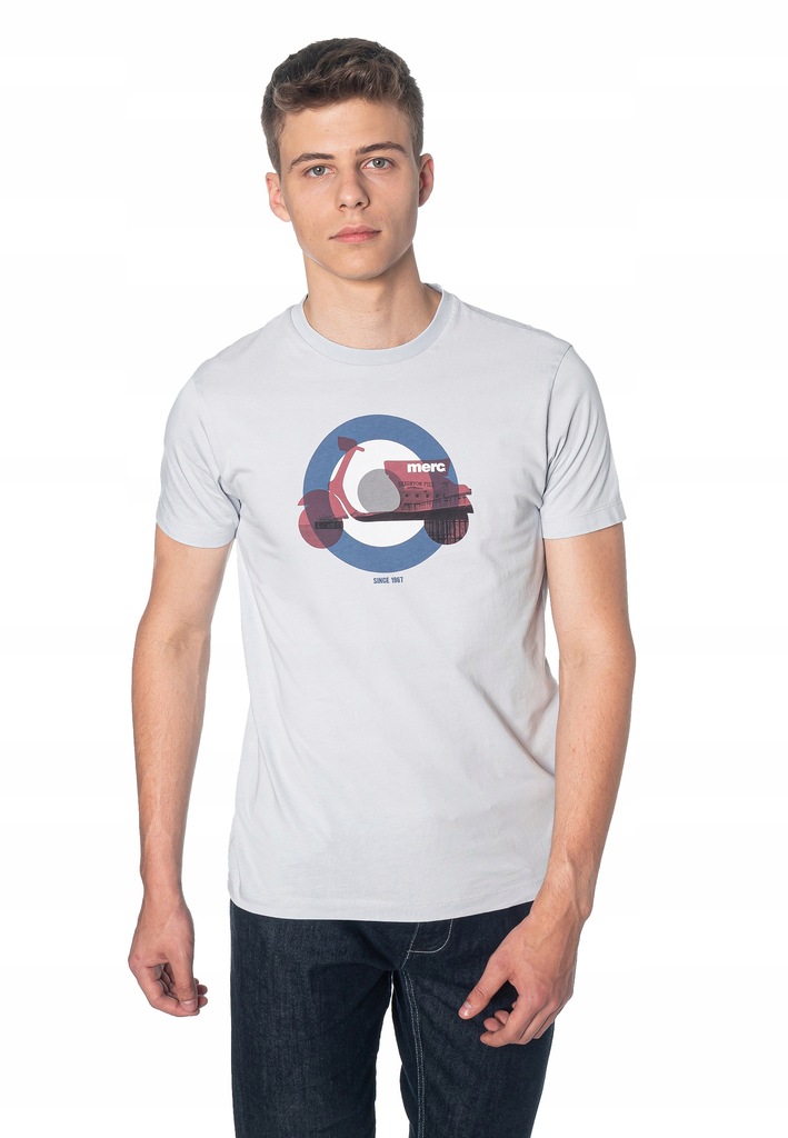 T-Shirt Baltic Merc Błękit Pastelowy XL