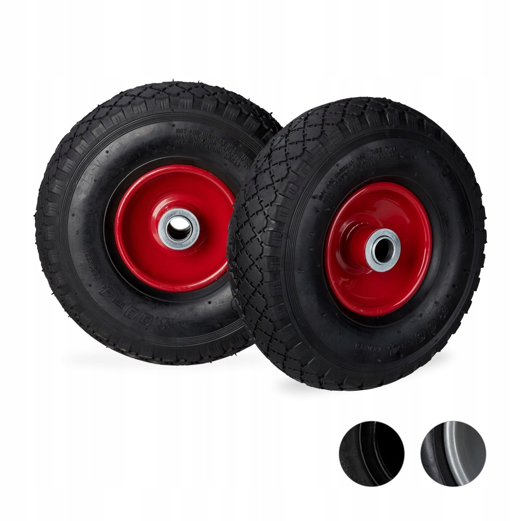 Koła do wózka transportowego Relaxdays 10026065 2 szt.