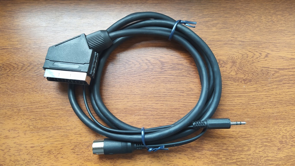 Kabel ZX SPECTRUM +2 SZARY RGB AV 1,5m