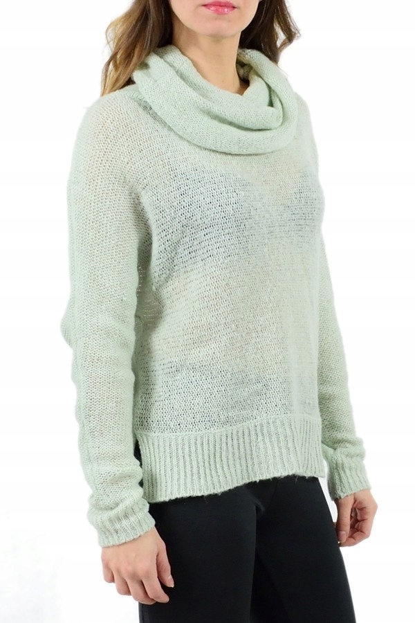 Sweter golf seledynowy Mohito luźny M 38