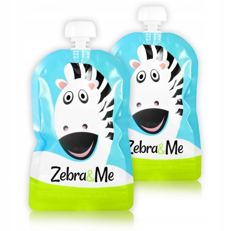 Zebra & me ZEBRA 2 pack Saszetki do karmienia