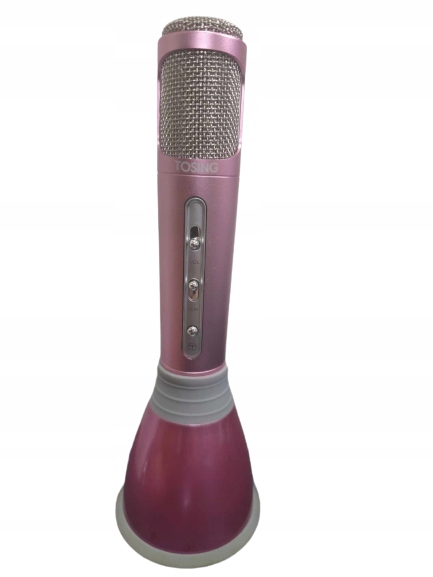 DEFEKT TOSING K068 różowy mikrofon karaoke głośnik
