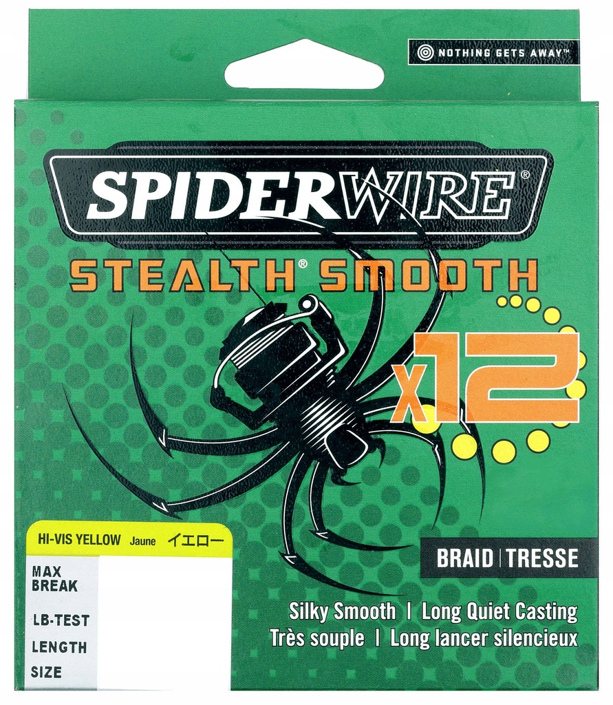 Plecionka Spiderwire Stealthx12 0,13mm 150m Yellow