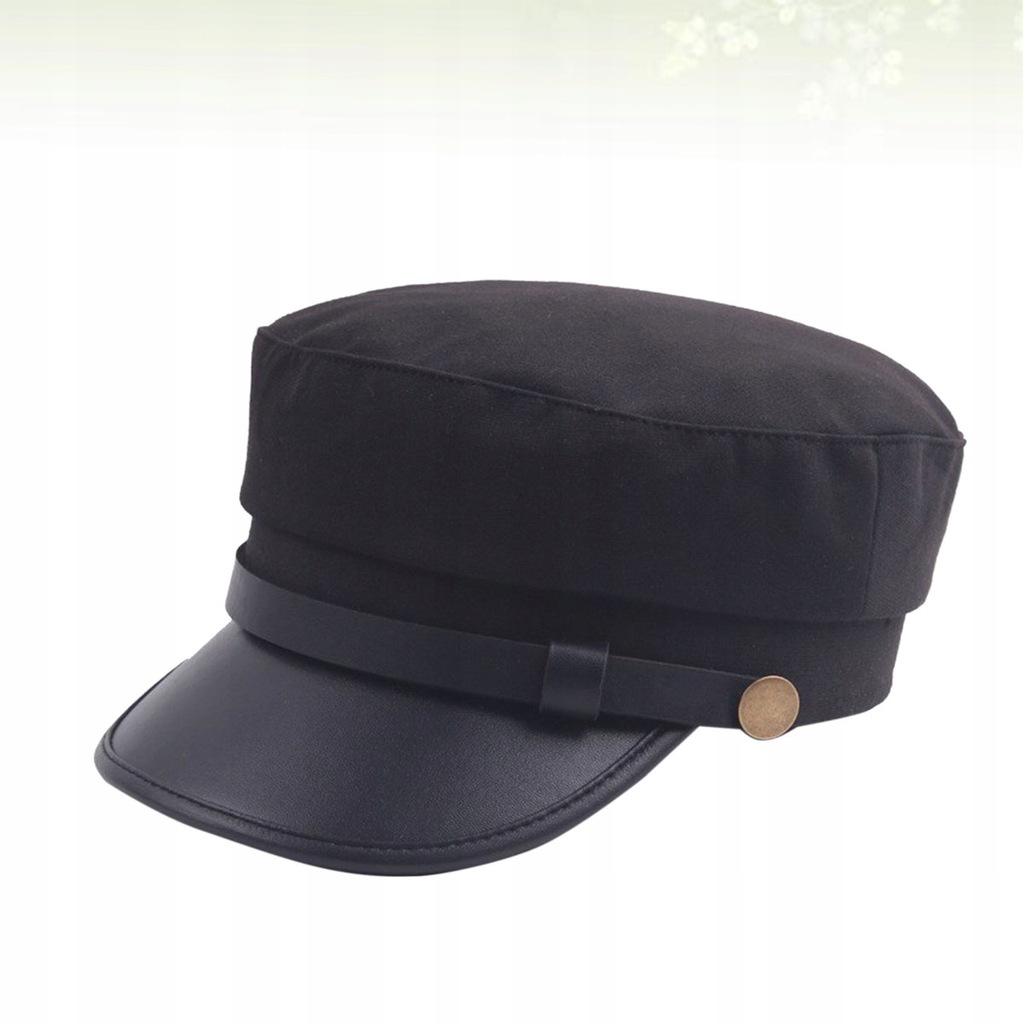 Stylowa beretowa czapka z daszkiem w stylu vintage