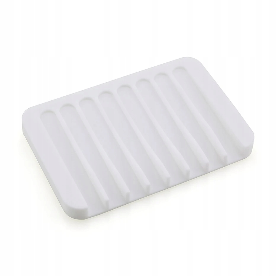 Silicone Soap Tray Holder Flexible Soap Dish Plate