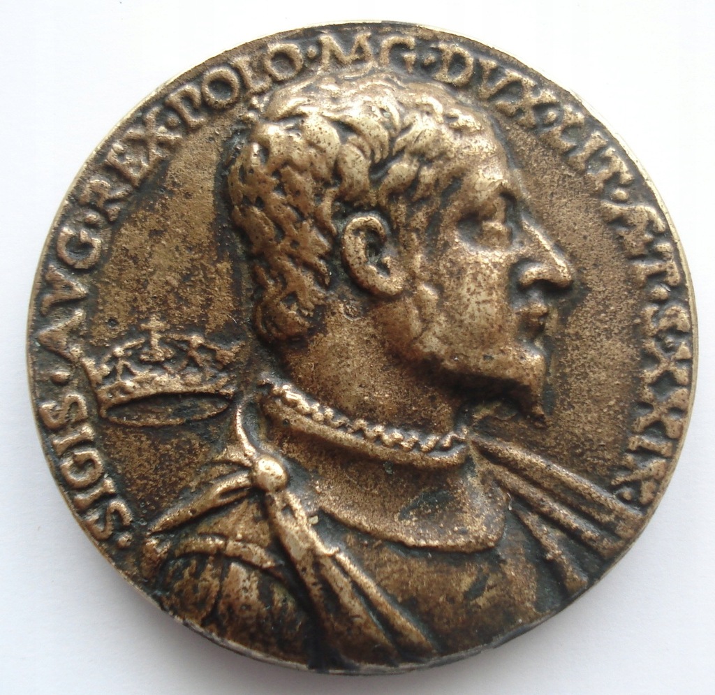 Medal z 1548 roku, Zygmunta Augusta. Odlew XVIIIw.