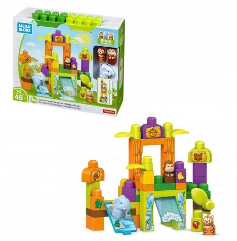 Klocki Mega Bloks Przygodowe Zoo 45 elementów