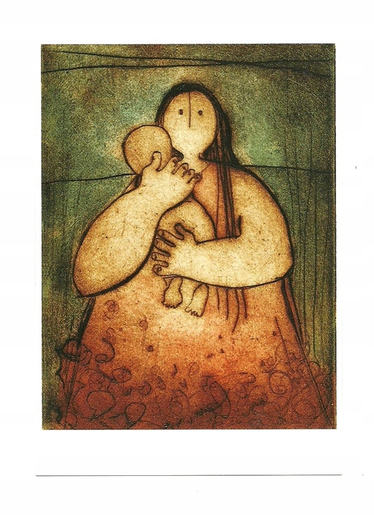 Pocztówka - Gerda Smit, Matka z dzieckiem na ręku